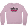 shes tying the knot buy us a shot Crewneck Sweatshirt