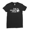 husky face Ladies Fitted T-Shirt