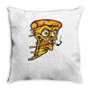 pizza smoking Throw Pillow