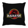 Maligator Throw Pillow