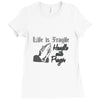 life is fragile Ladies Fitted T-Shirt