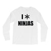 i heart ninjas Long Sleeve Shirts
