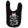 Though She Be But Little She Is Fierce Baby Bibs