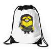 minion jaune Drawstring Bags