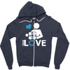 portal true love   aperture lab video gamer teleport online pc goal te Zipper Hoodie
