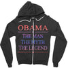 obama   the man   the myth   the legen Zipper Hoodie