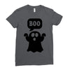 Ghost Boo Ladies Fitted T-Shirt