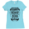 Super Cool Mommy Of A Freaking Awesome Son Ladies Fitted T-Shirt