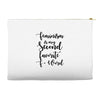 feminism is my second favorite f word Accessory Pouches