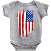 sa distress flag cool american Baby Onesie