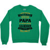 Super Cool Papa Of A Freaking Awesome Grandson Crewneck Sweatshirt