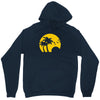 beach silhouette birds sand sunset Unisex Hoodie