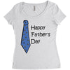 happy father's day Women's Triblend Scoop T-shirt