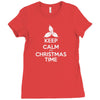 Keep Calm its Christmas Time Ladies Fitted T-Shirt