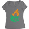2016 dumpster fire (2) Women's Triblend Scoop T-shirt
