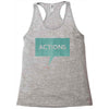 louder than words Racerback Tank