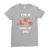 i'm a halloween kind of girl Ladies Fitted T-Shirt