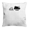 yours mine Throw Pillow