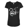 dw drum Maternity Scoop Neck T-shirt