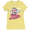 boo (2) Ladies Fitted T-Shirt