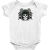 skull racer Baby Onesie