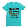 happiness is watching gilmore girls Ladies Fitted T-Shirt