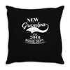 New Grandpa 2018 Rokie Dept. Throw Pillow