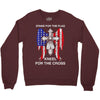 stand for the flag kneel for the cross Crewneck Sweatshirt