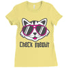 CHECK MEOWT CAT Ladies Fitted T-Shirt