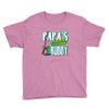 papa's little fishin buddy Youth Tee