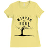 Winter (a215) Ladies Fitted T-Shirt