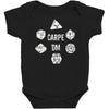 christmas gift carpe dm Baby Bodysuit