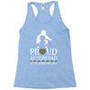 Proud Autism Dad - Autism Awareness Day Racerback Tank