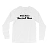 first line second line Long Sleeve Shirts