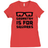 geometry is for squares Ladies Fitted T-Shirt