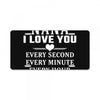 I Love You Nana License Plate