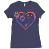perfect dog love Ladies Fitted T-Shirt