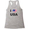 i love usa Racerback Tank