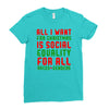 all i want for christmas Ladies Fitted T-Shirt