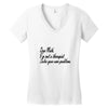 dear math, i'm not your therapist t shirt Women's V-Neck T-Shirt