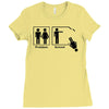 problem solved funny t shirt marriage wife beer Ladies Fitted T-Shirt