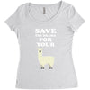 Save The Drama For Your Lama Women's Triblend Scoop T-shirt