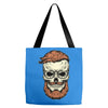 terror skull Tote Bags
