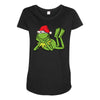 kermit christmas Maternity Scoop Neck T-shirt