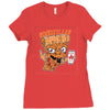 pizzaa monster Ladies Fitted T-Shirt