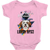 who loves lhasa apso Baby Bodysuit