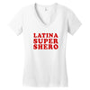 Latina Super Shero Women's V-Neck T-Shirt