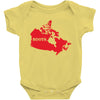 Canada Continent Roots Baby Bodysuit