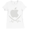 apple pirate Ladies Fitted T-Shirt