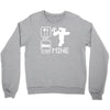 eat sleep mine funny Crewneck Sweatshirt